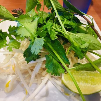 Saigon Pho - Fresh garnishes for my Bun Bo Hue - Vietnamese Near Me - Vacaville, California