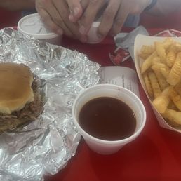 Best pulled pork sandwhich in town!