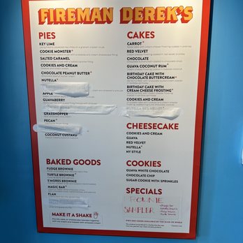Fireman Derek’s Bake Shop - Desserts Near Me - Miami, Florida Fireman Derek’s Bake Shop - Desserts Near Me - Miami, Florida