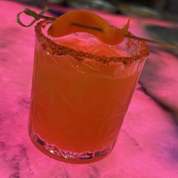 Pink Tiger - Carrot Ginger Margarita!!! 10/10!! - Asian Fusion Near Me - Washington, DC, District of Columbia