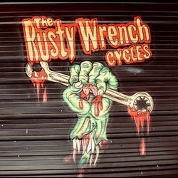 The Rusty Wrench Cycles - The shops garage door usually open from 10 - 5 Monday to Friday.