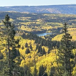Shady Creek Rv Park - Super color on top of the Grand Mesa.