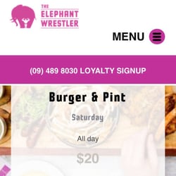 The Elephant Wrestler - Walked in and was immediately told this ended half an hour earlier. I don't see a time listed; do you?