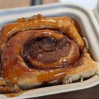 Pine State Biscuits - Reno - Cinnamon Bun with Caramel Bourbon Glaze - Breakfast & Brunch Near Me - Reno, Nevada Pine State Biscuits - Reno - Cinnamon Bun with Caramel Bourbon Glaze - Breakfast & Brunch Near Me - Reno, Nevada