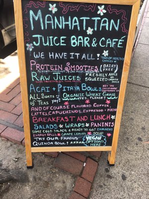 Menu photo 6 Manhattan Juice Bar and Cafe Bloomfield NJ., NJ