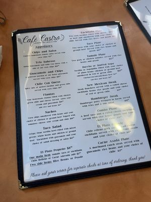 Menu photo 1 Café Castro Santa Fe, NM Menu photo 1 Café Castro Santa Fe, NM