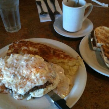 Bill's Cafe - Country scramble with sourdough toast and hot chocolate - American Near Me - San Jose, California
