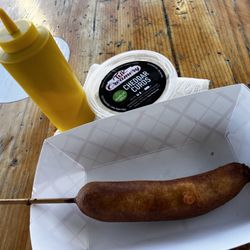 TMK Creamery - Corn dog and garlic dill cheddar curds