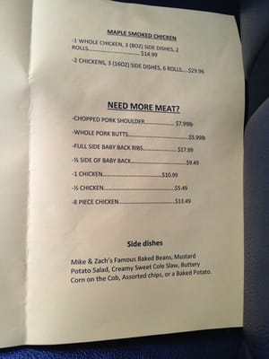 Menu photo 2 Mike & Zack's BBQ To Go Poplar Bluff, MO Menu photo 2 Mike & Zack's BBQ To Go Poplar Bluff, MO