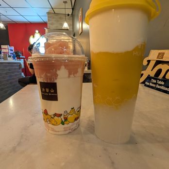 Hui Lau Shan - Watermelon swirl & coconut mango sago - Desserts Near Me - Bellevue, Washington Hui Lau Shan - Watermelon swirl & coconut mango sago - Desserts Near Me - Bellevue, Washington