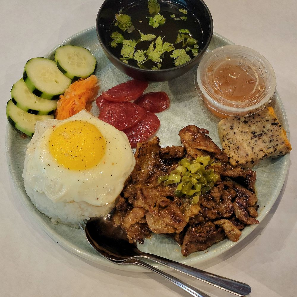Pho Prime - Alief - Rice plate with pork. - Vietnamese Near Me - Houston, Texas Pho Prime - Alief - Rice plate with pork. - Vietnamese Near Me - Houston, Texas