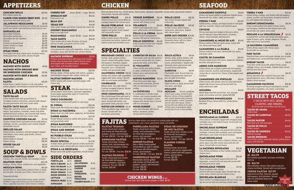 Menu photo 1 Mezcal Mexican Restaurant Lafayette, LA Menu photo 1 Mezcal Mexican Restaurant Lafayette, LA