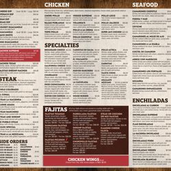 Mezcal Mexican Restaurant - Menu