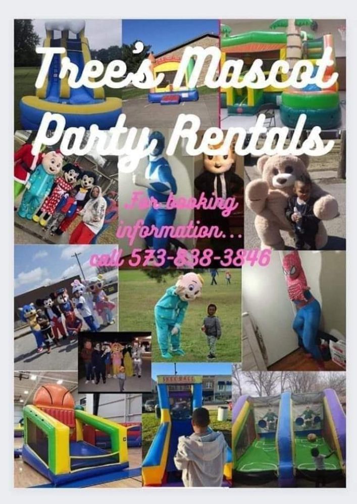 TREES MASCOT PARTY RENTALS Updated June 2024 Sikeston, Missouri