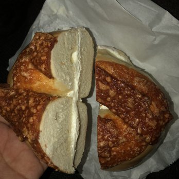 Bagel Cafe 21 - Jalapeño bacon bagel with jalapeño cream cheese! - Bagels Near Me - Richardson, Texas