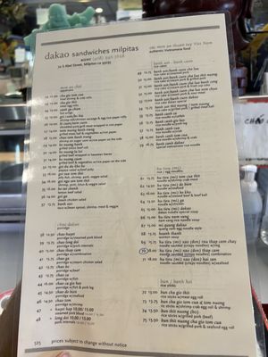 Menu photo 5 Dakao Sandwich Two Milpitas, CA