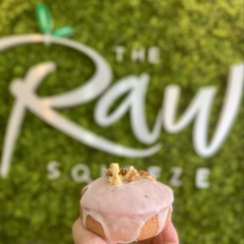 The Raw Squeeze - Rum Glazed Pitaya Donut (Vegan) - Juice Bars & Smoothies Near Me - New Milford, New Jersey The Raw Squeeze - Rum Glazed Pitaya Donut (Vegan) - Juice Bars & Smoothies Near Me - New Milford, New Jersey