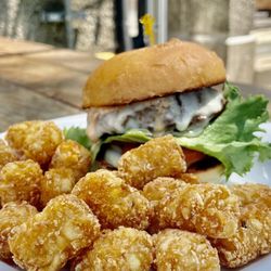 Public House - Cheeseburger & tater tots