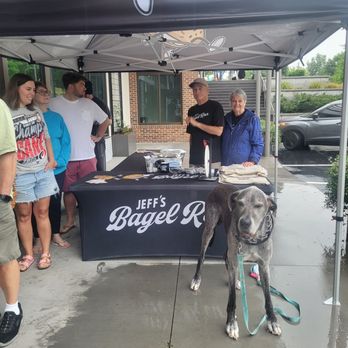 Jeff's Bagel Run - Spin wheel at grand opening - Coffee & Tea Near Me - Raleigh, North Carolina