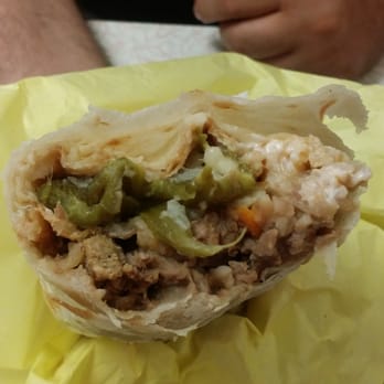 Roberto's Tacos Shop 13 - Chile relleno inside a carne asada burrito. - Fast Food Near Me - Oceanside, California Roberto's Tacos Shop 13 - Chile relleno inside a carne asada burrito. - Fast Food Near Me - Oceanside, California