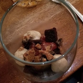 Barndiva - peanut butter mousse parfait - New American Near Me - Healdsburg, California