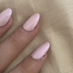 Didn't clean up the edges. Felt rushed, minimal customer care. Didn't clean up the edges. Felt rushed, minimal customer care.