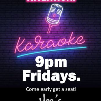 Joe's Tavern - KARAOKE Every Friday Night at 9pm, Get here early! - Chicken Wings Near Me - Bethlehem, Pennsylvania Joe's Tavern - KARAOKE Every Friday Night at 9pm, Get here early! - Chicken Wings Near Me - Bethlehem, Pennsylvania