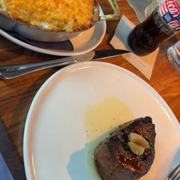 Au gratin potatoes and filet. Au gratin potatoes and filet.