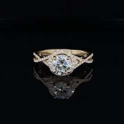 Edina Diamond Center - GIA Certified Natural Earth-Mined Diamond Engagement Ring in Yellow Gold