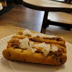 Nick's Hot Dogs - Now my daughter is just taunting me! These are extra legit killer coneys, arrrgh.