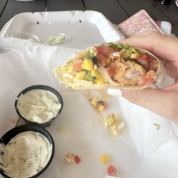 Coconut Shrimp Wrap Coconut Shrimp Wrap