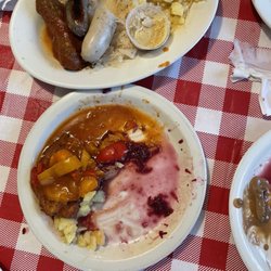 Schnitzel - Bavarian Sausage plate and the Hungarian Schnitzel