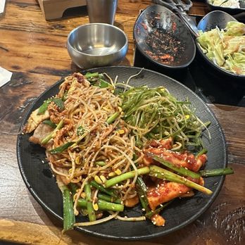 The Jinkook - L14. Stir-fried Kimchi and Pork Belly / 김치삼겹살 - Korean Near Me - Carrollton, Texas The Jinkook - L14. Stir-fried Kimchi and Pork Belly / 김치삼겹살 - Korean Near Me - Carrollton, Texas