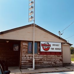 Bobbers - Front Entrance - love the Bobbers spelling out Bobbers on the flag pole