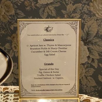 Brooklyn High Low - Sandwich menu - Tea Rooms Near Me - Brooklyn, New York