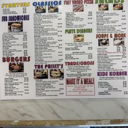 Subies Deli & Grill - Menu
