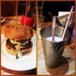 Gourmet Burger Kitchen - Ordered the Wellington burger which was legendary and strawberry milkshake. Epic meal time!