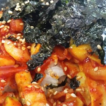 Kami Korean Kitchen - Bibimbap with mixed seafood - Korean Near Me - Santa Clara, California Kami Korean Kitchen - Bibimbap with mixed seafood - Korean Near Me - Santa Clara, California