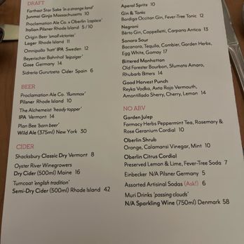 Oberlin - Menu 2 - New American Near Me - Providence, Rhode Island Oberlin - Menu 2 - New American Near Me - Providence, Rhode Island
