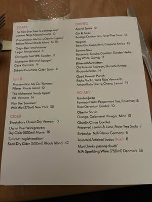 Menu photo 7 Oberlin Providence, RI Menu photo 7 Oberlin Providence, RI