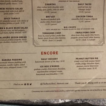 The Rustic - Dessert! - Bars Near Me - Houston, Texas The Rustic - Dessert! - Bars Near Me - Houston, Texas