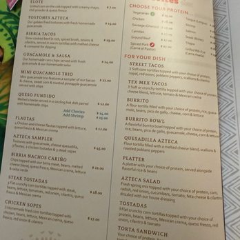 Azteca Restaurante Mexican Cuisine - Menu - Mexican Near Me - Rutherford, New Jersey Azteca Restaurante Mexican Cuisine - Menu - Mexican Near Me - Rutherford, New Jersey