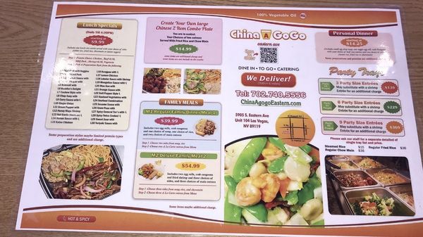 Menu photo 2 China A Go Go Las Vegas, NV Menu photo 2 China A Go Go Las Vegas, NV