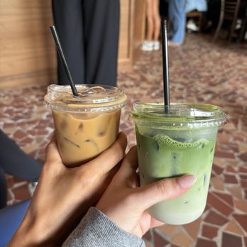 Godspeed Coffee - Cinnamon Latte and Mixed Strawberry Matcha - Coffee & Tea Near Me - Columbia, South Carolina