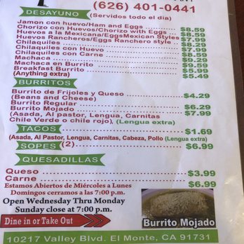 El Taquito - Mexican Near Me - El Monte, California