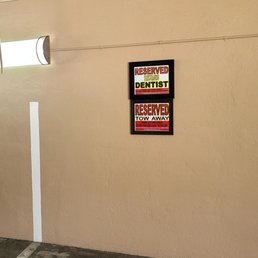 Reserved parking spots