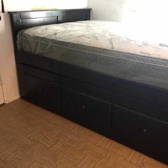 Furniture Land - Queen size frame with full size trundle. Wood frame - Furniture Stores Near Me - Long Beach, California Furniture Land - Queen size frame with full size trundle. Wood frame - Furniture Stores Near Me - Long Beach, California