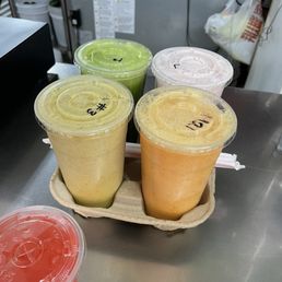 build your own juice, #2 smoothie (licuado), #21.2 fatigue (cancansio) , #3 healing juice constipation.