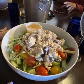 Devine Wine Bar - Chicken salad on salad - Wine Bars Near Me - Spring Branch, Texas