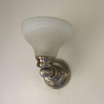 Howard Management Group - Instead of replacing light fixture they sent guy who came and just flipped it so it wouldn't rub on medicine cabinet but it fell sometimes - Property Management Near Me - Los Angeles, California Howard Management Group - Instead of replacing light fixture they sent guy who came and just flipped it so it wouldn't rub on medicine cabinet but it fell sometimes - Property Management Near Me - Los Angeles, California